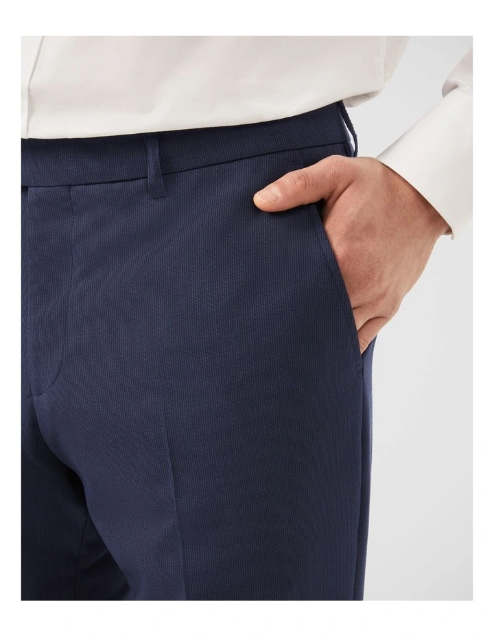 Superfine Twill Pinstripe Suit Pant in Navy image 2