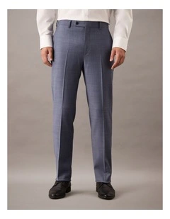 Cross Hatch Suit Pant in Denim