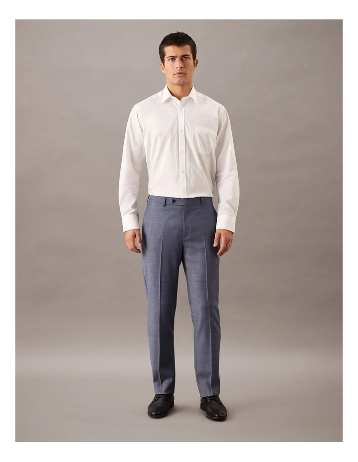Cross Hatch Suit Pant in Denim image 2