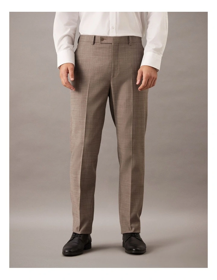 Cross Hatch Suit Pant in Taupe image 1