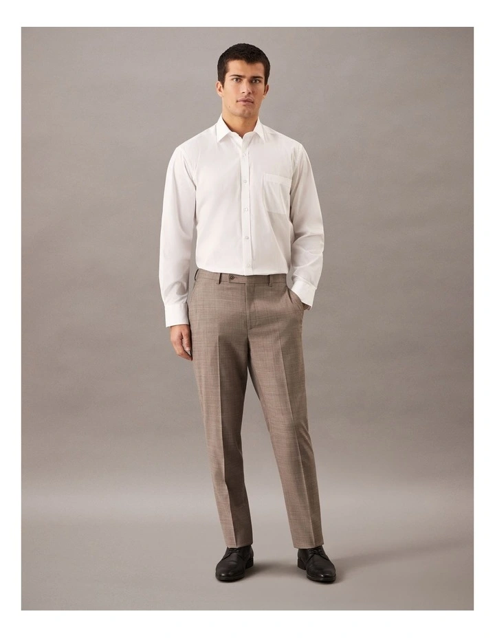 Cross Hatch Suit Pant in Taupe image 2