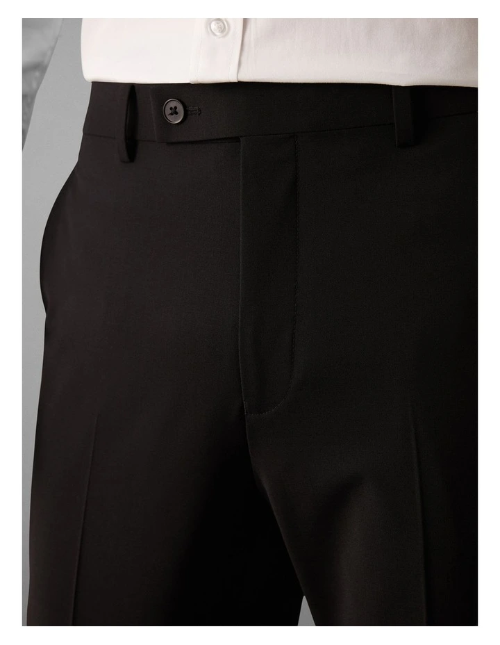 Wool Blend Stretch Suit Pant in Black image 3