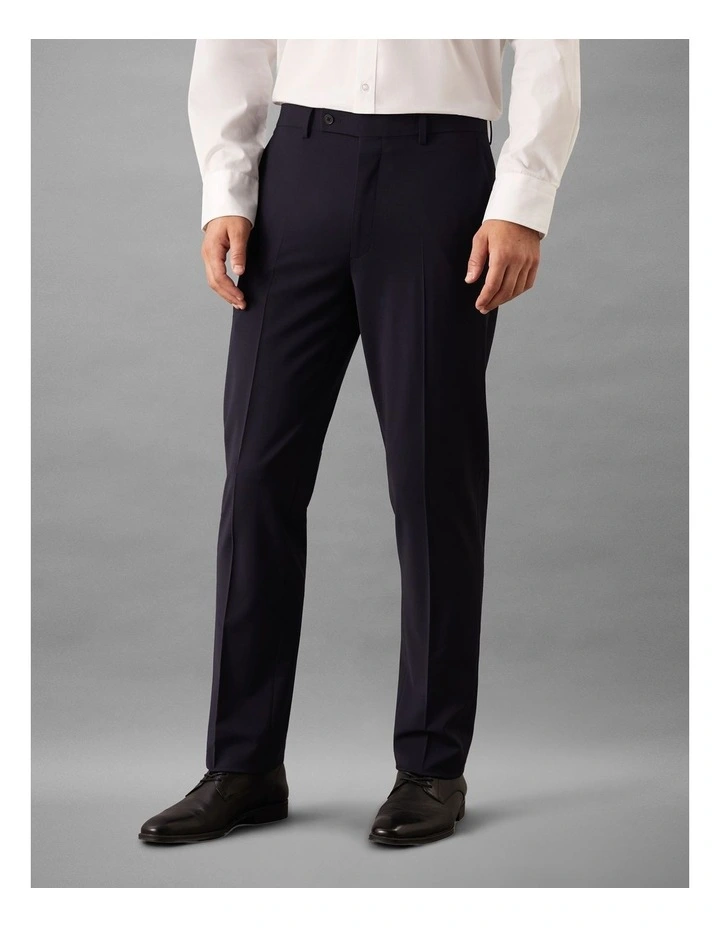 Wool Blend Stretch Suit Pant in Navy image 1