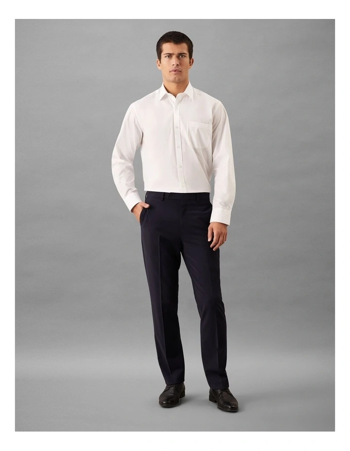 Wool Blend Stretch Suit Pant in Navy image 2