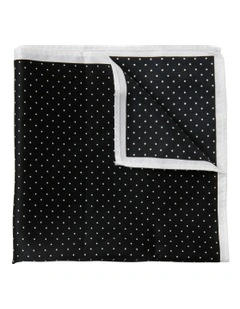 Black Dot Pocket Square