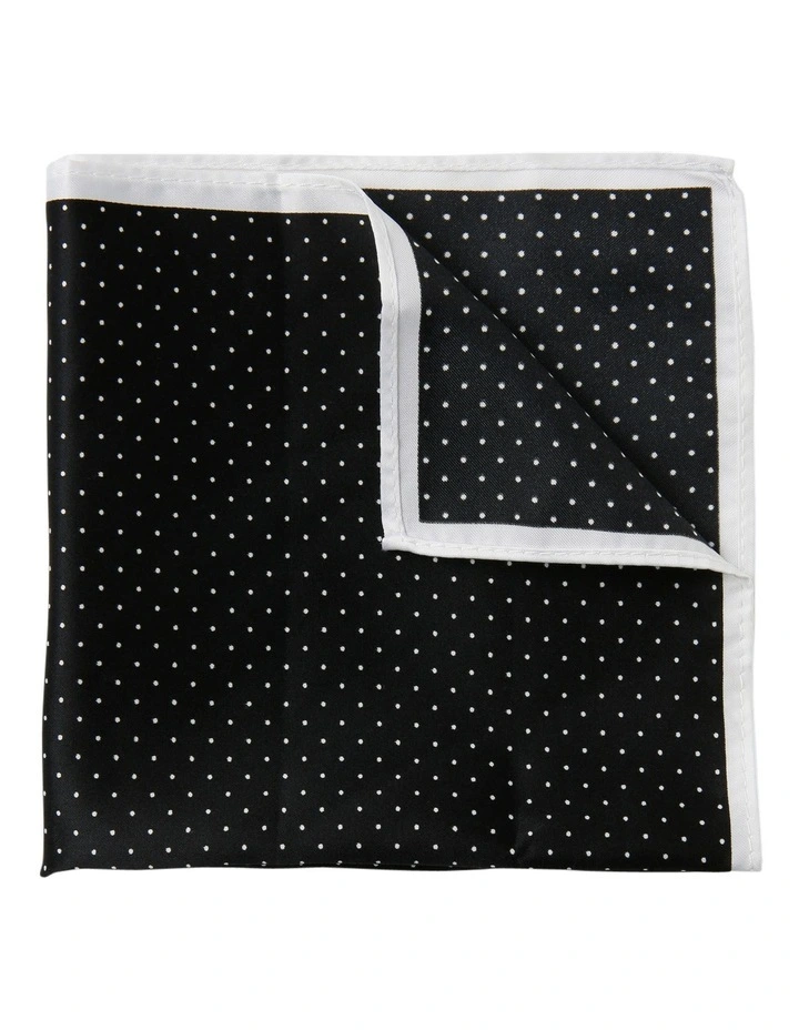 Black Dot Pocket Square image 1