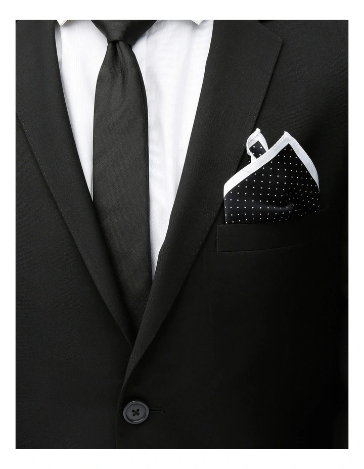 Black Dot Pocket Square image 4