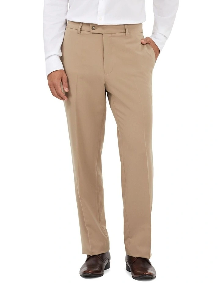 4 Way Stretch Classic Fit Trouser in Taupe image 1