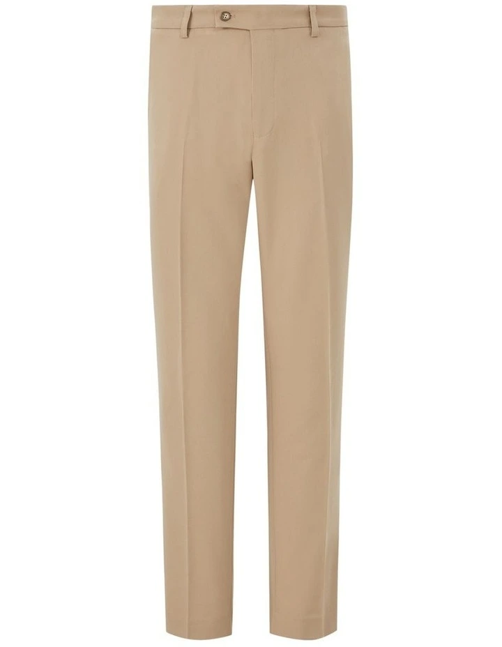 4 Way Stretch Classic Fit Trouser in Taupe image 4