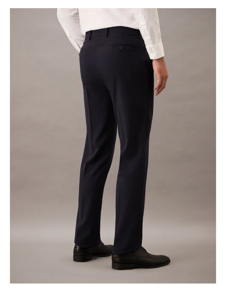 Plain Square Weave Trouser in Navy image 4