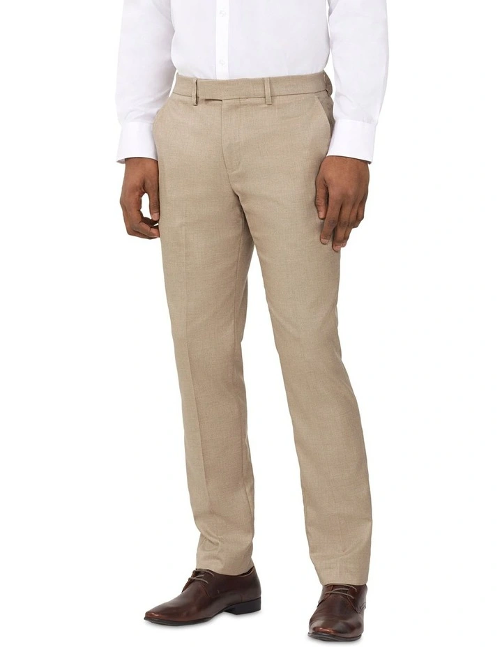 Sharkskin Flex Slim Trouser in Sand image 1