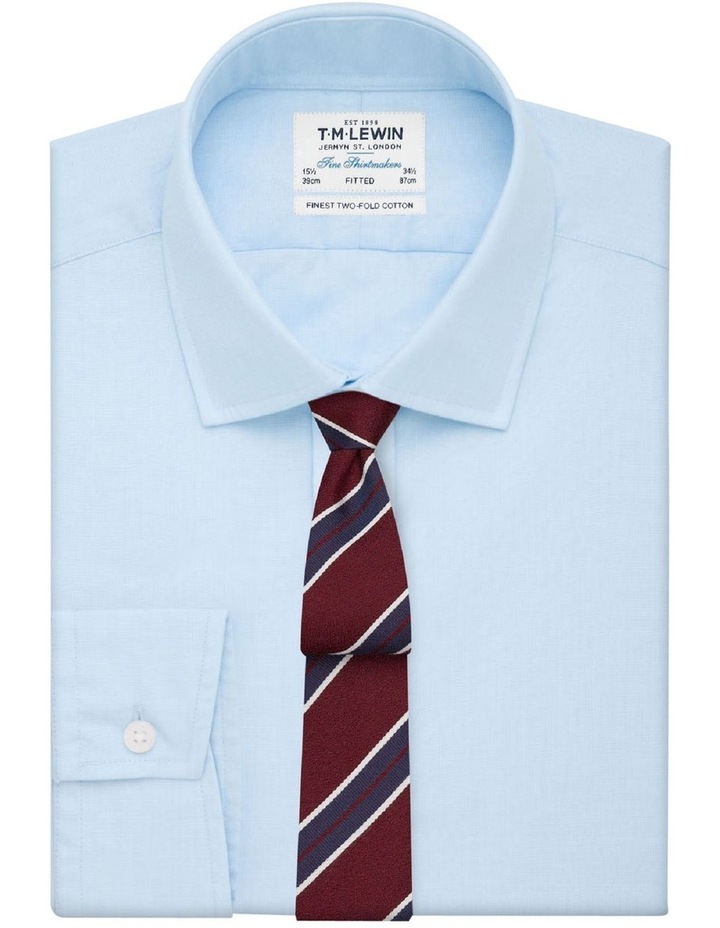 T.M Lewin Fitted Light Blue EndOnEnd Button Cuff Shirt MYER