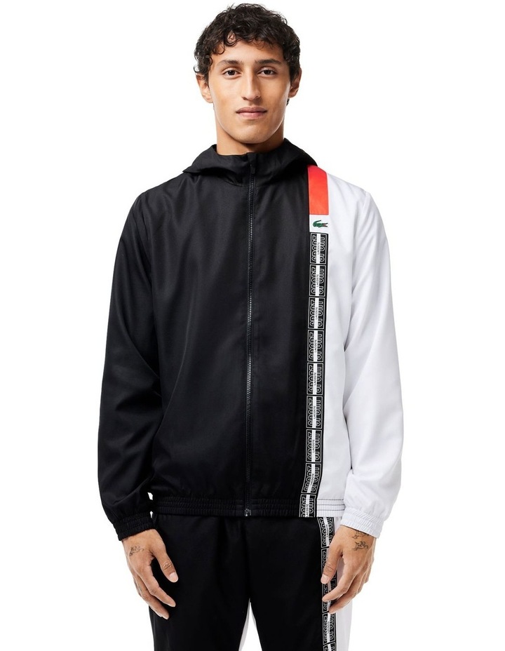 Technical Spray Jacket in Black/White Blk/White