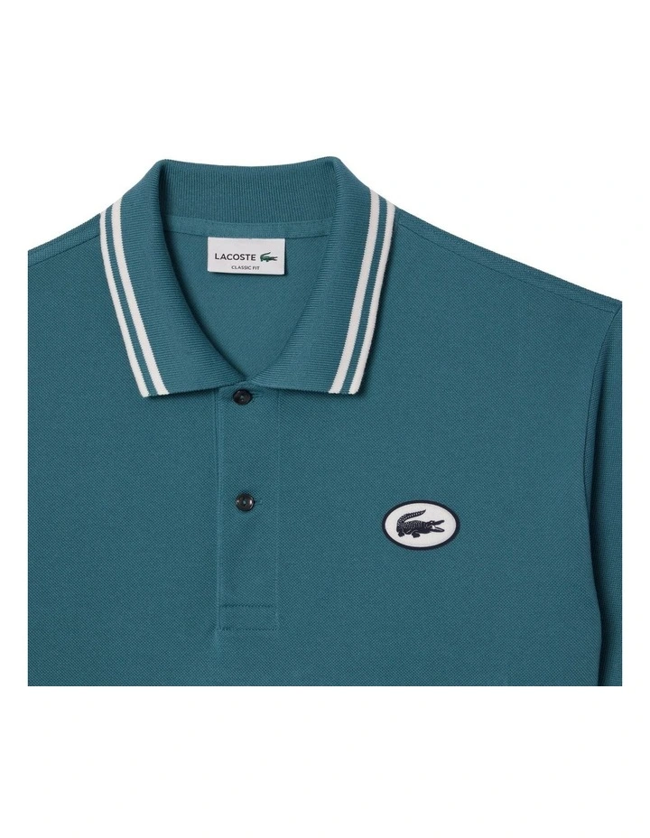 French Iconics Classic Polo in Hydro/ Flour image 6