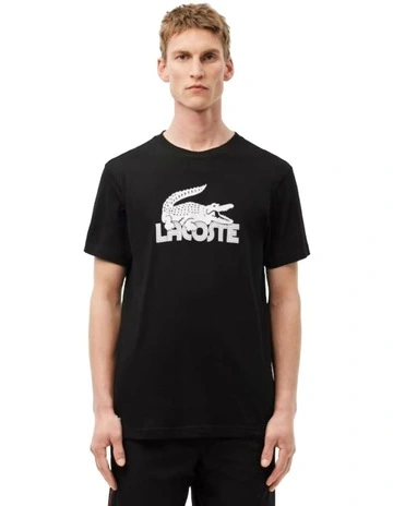 Performance Tech Jersey T-shirt in Black/White