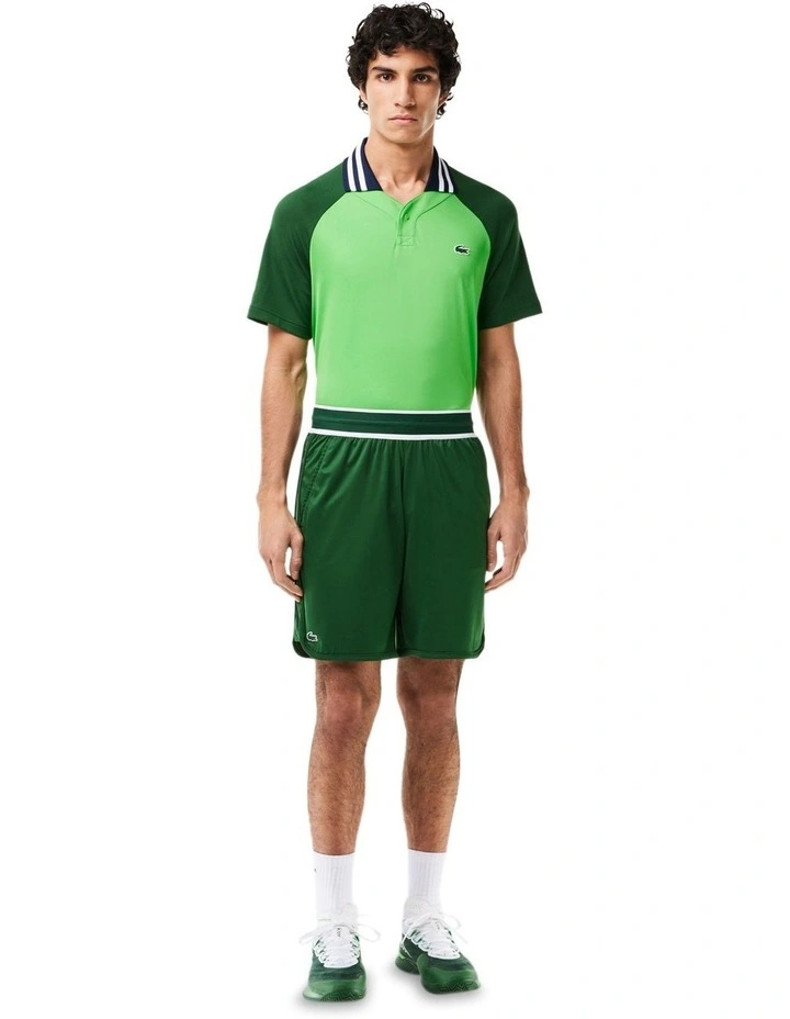 Daniil Medvedev Jaquard Tennis Shorts in Green image 1