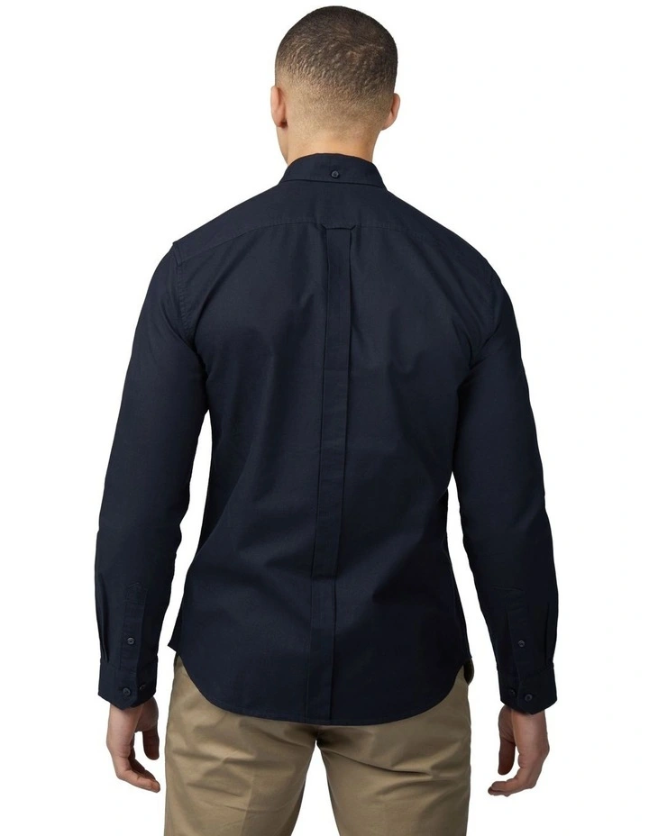 Signature Oxford Long Sleeve Shirt in Black image 2