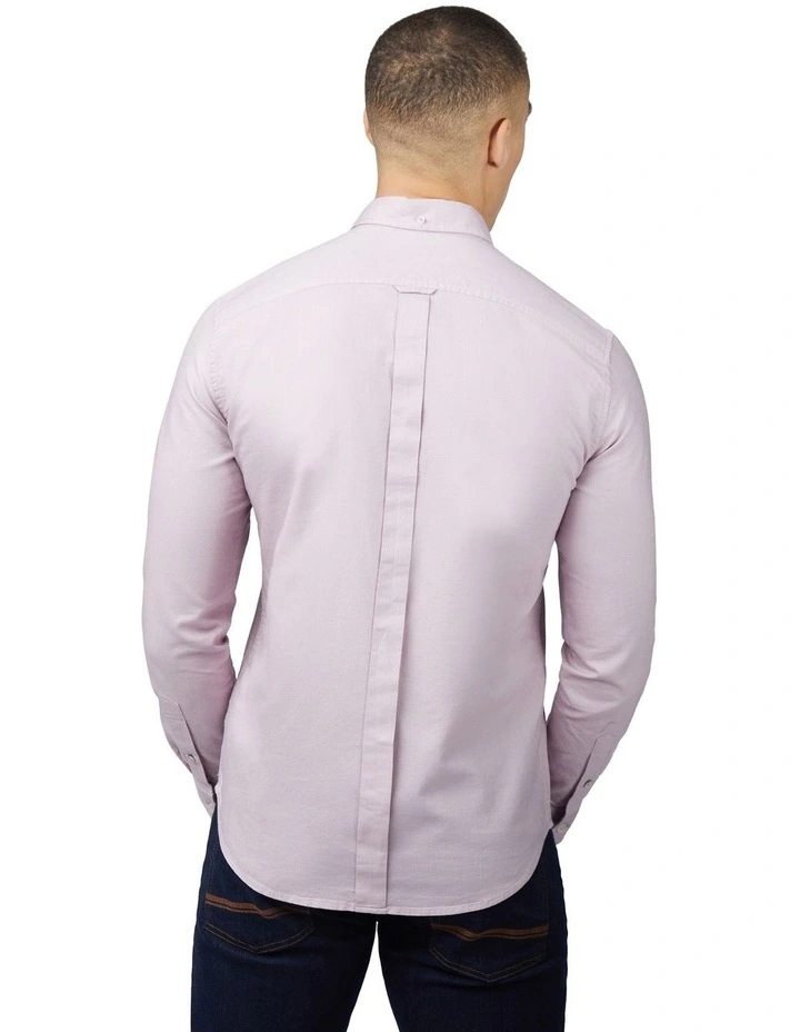 Signature Oxford Long Sleeve Shirt in Violet image 2