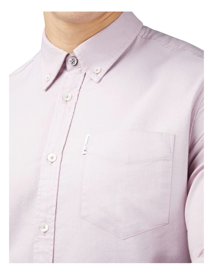 Signature Oxford Long Sleeve Shirt in Violet image 5