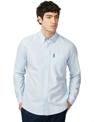 Signature Oxford Long Sleeve Shirt in Sky