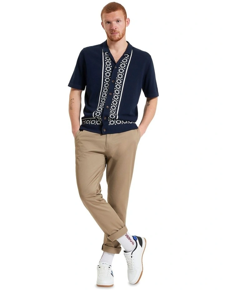 Border Resort Short Sleeve Shirt in Dark Navy image 3