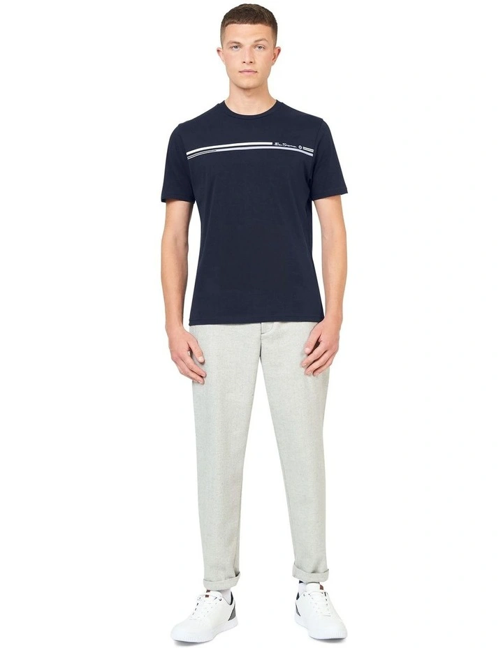 Seasonal Stripe Tee in Navy image 2