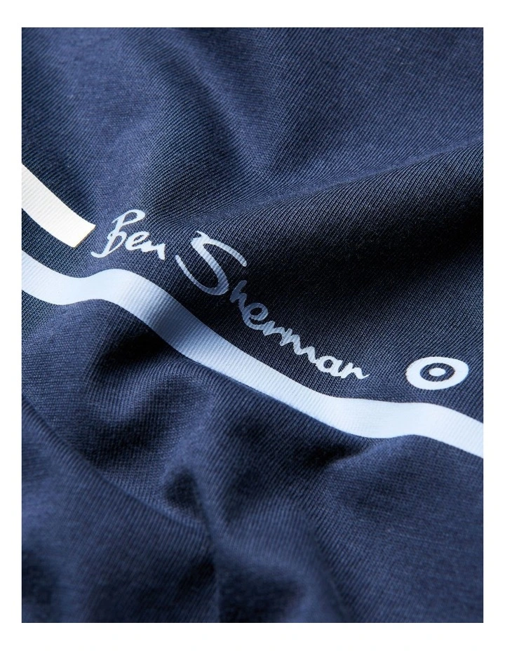 Seasonal Stripe Tee in Navy image 5