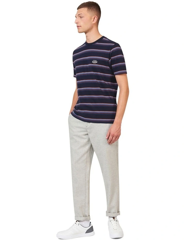 Stripe Tee in Navy image 2