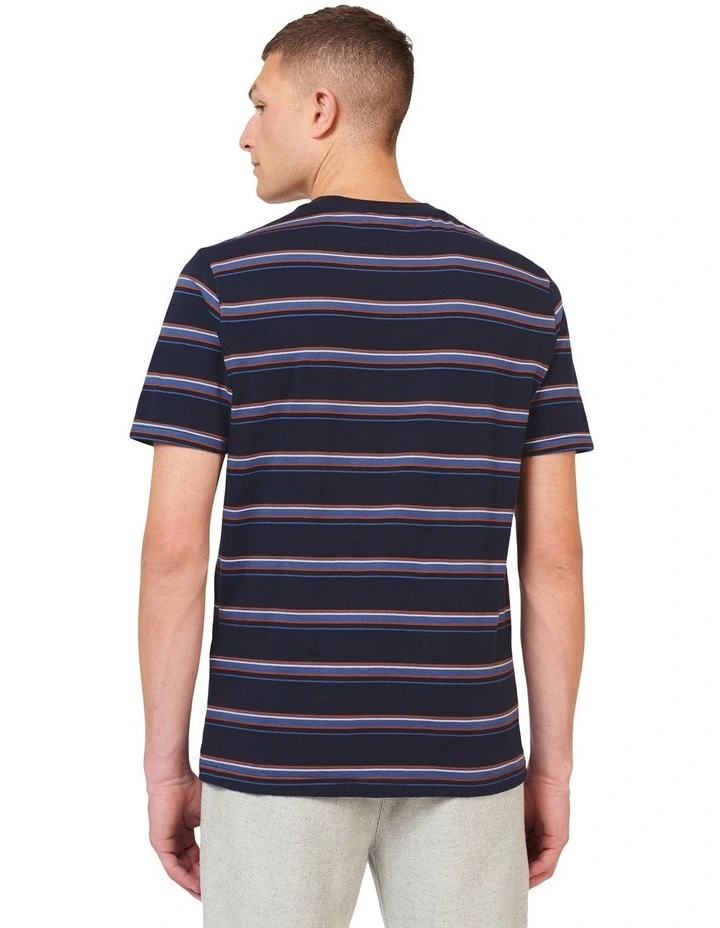 Stripe Tee in Navy image 3
