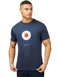 Signature Target Tee in Dark Navy