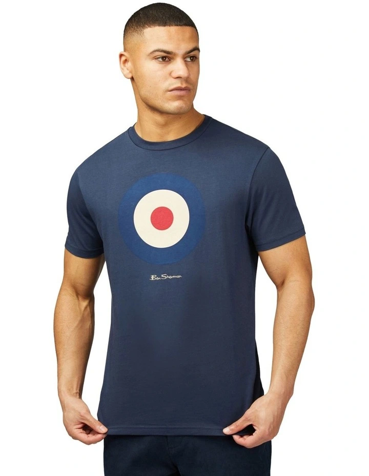 Signature Target Tee in Dark Navy image 1
