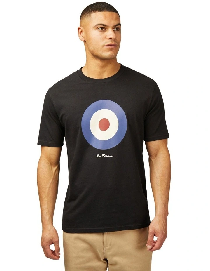 Signature Target Tee in Black image 1