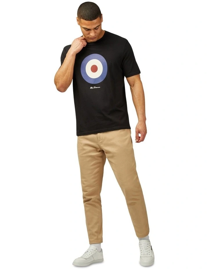 Signature Target Tee in Black image 4