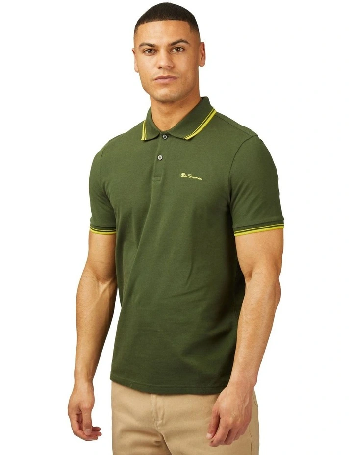 Signature Pique Polo in Camouflage image 1