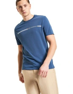 Core Stripe T-shirt in Indigo