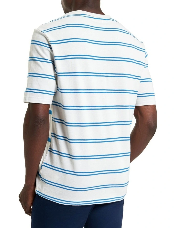 Mixed Stripe Tee in Snow White image 2