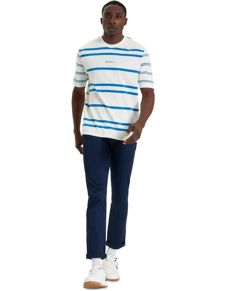 Mixed Stripe Tee in Snow White image 3
