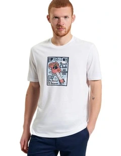 Boat Guitar Character Tee in White