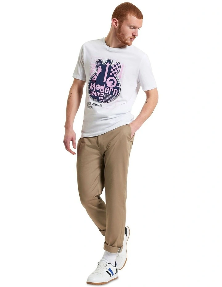 Guitar Poster Tee in White image 3