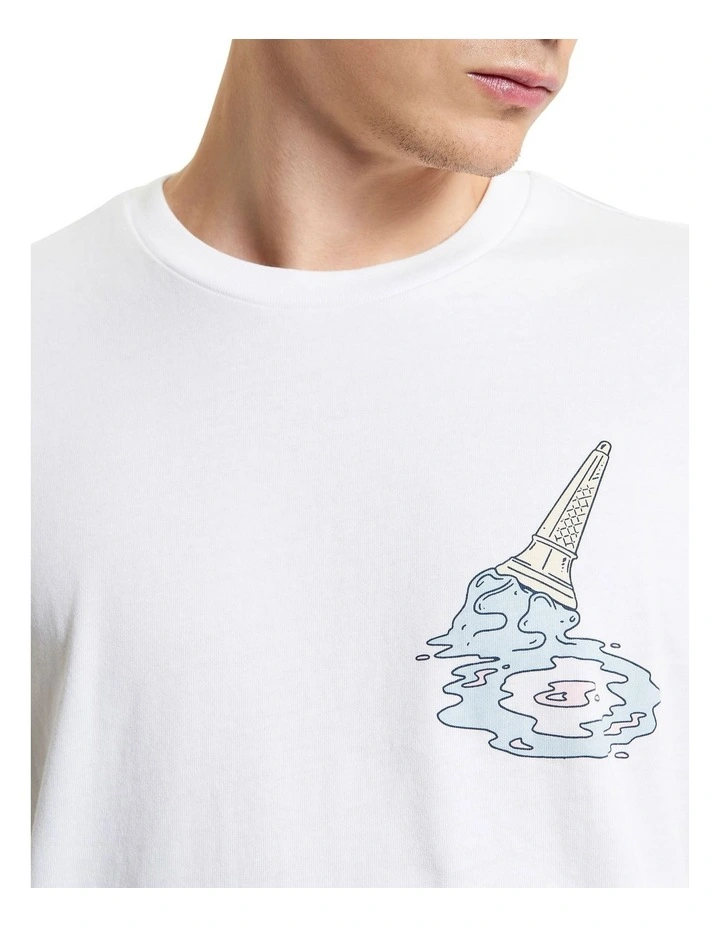 Ice Cream Splat Target Tee in White image 4