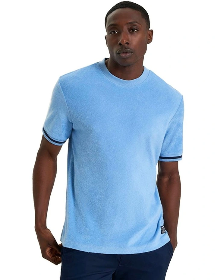 Towelling Tee in Glacier image 1