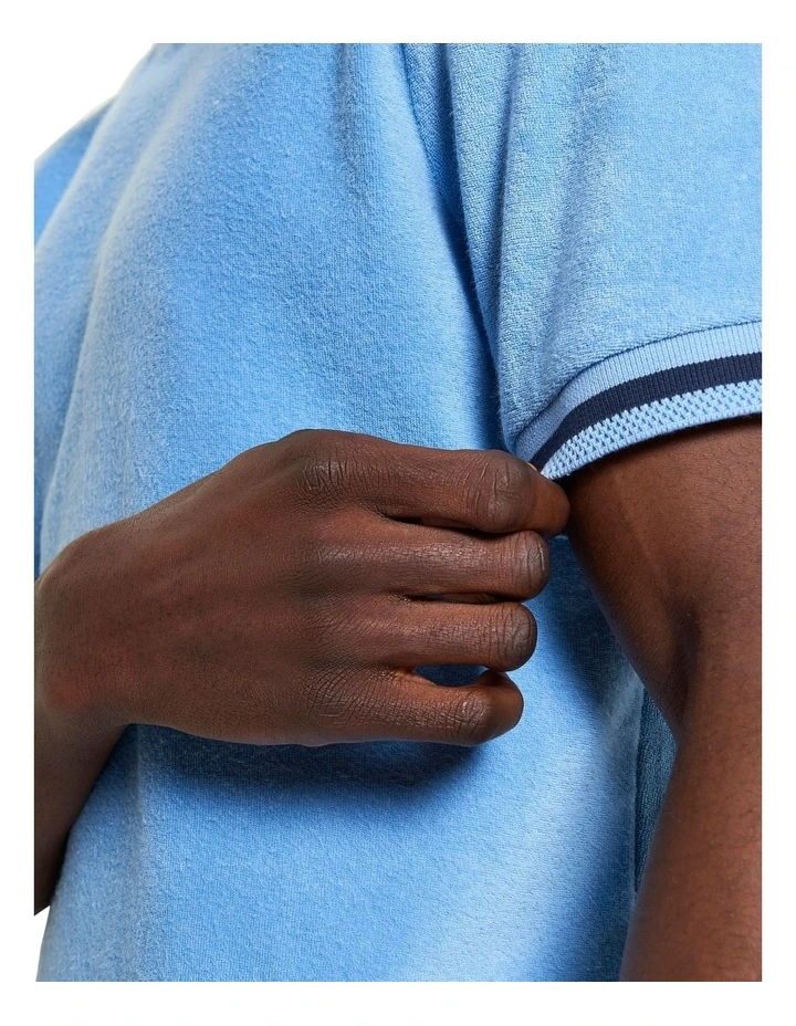 Towelling Tee in Glacier image 4