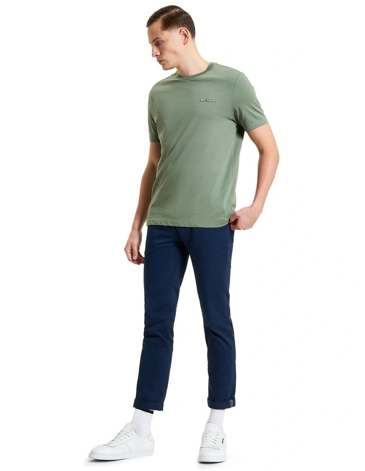 Signature Tee in Pale Khaki image 3