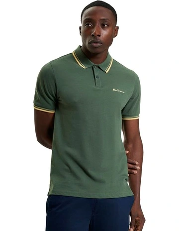 Signature Pique Polo in Deep Jungle