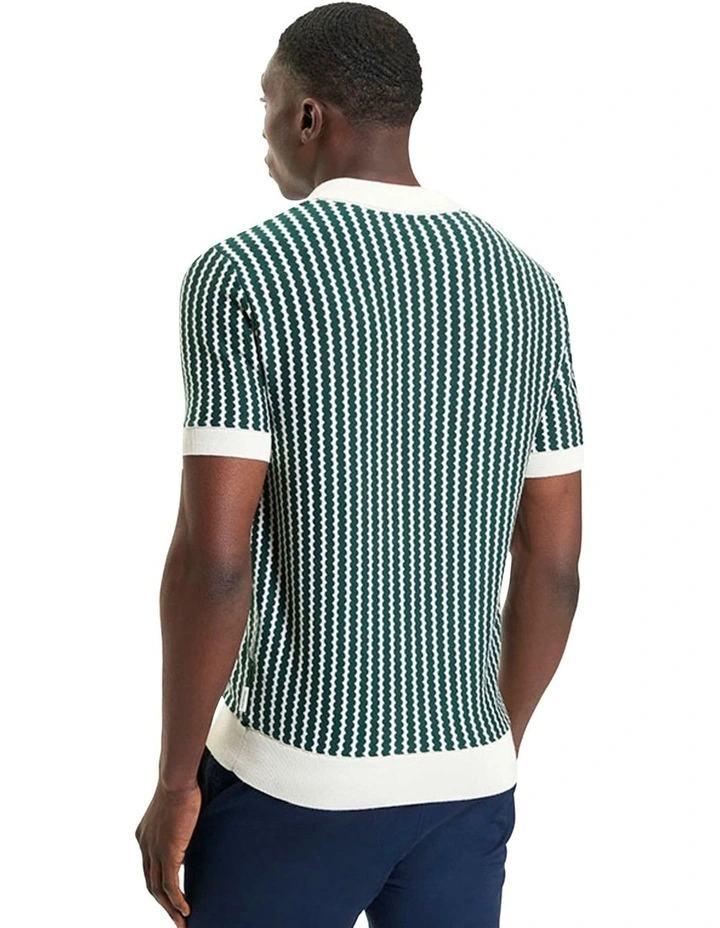 Vertical Wave Polo in Snow White image 2