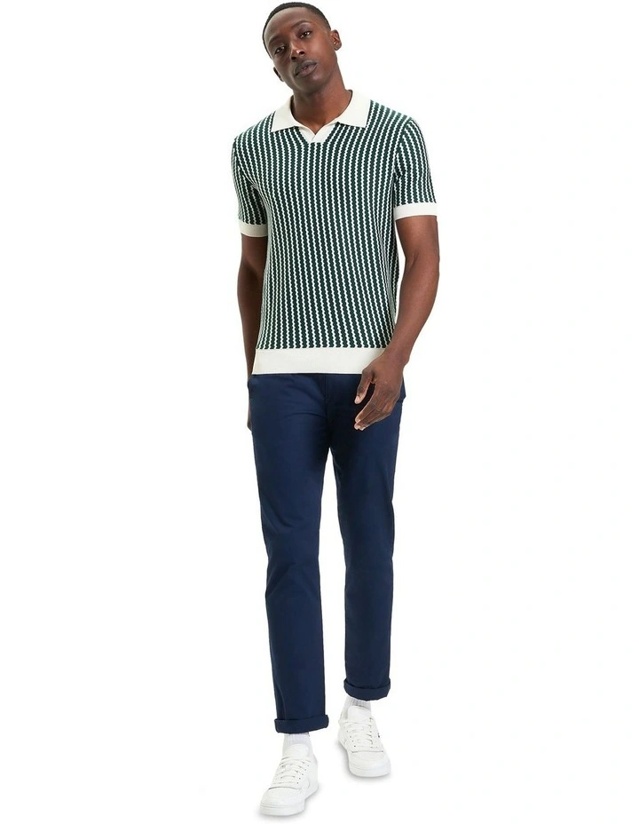 Vertical Wave Polo in Snow White image 3