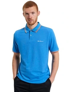 Signature Pique Polo in King Fisher
