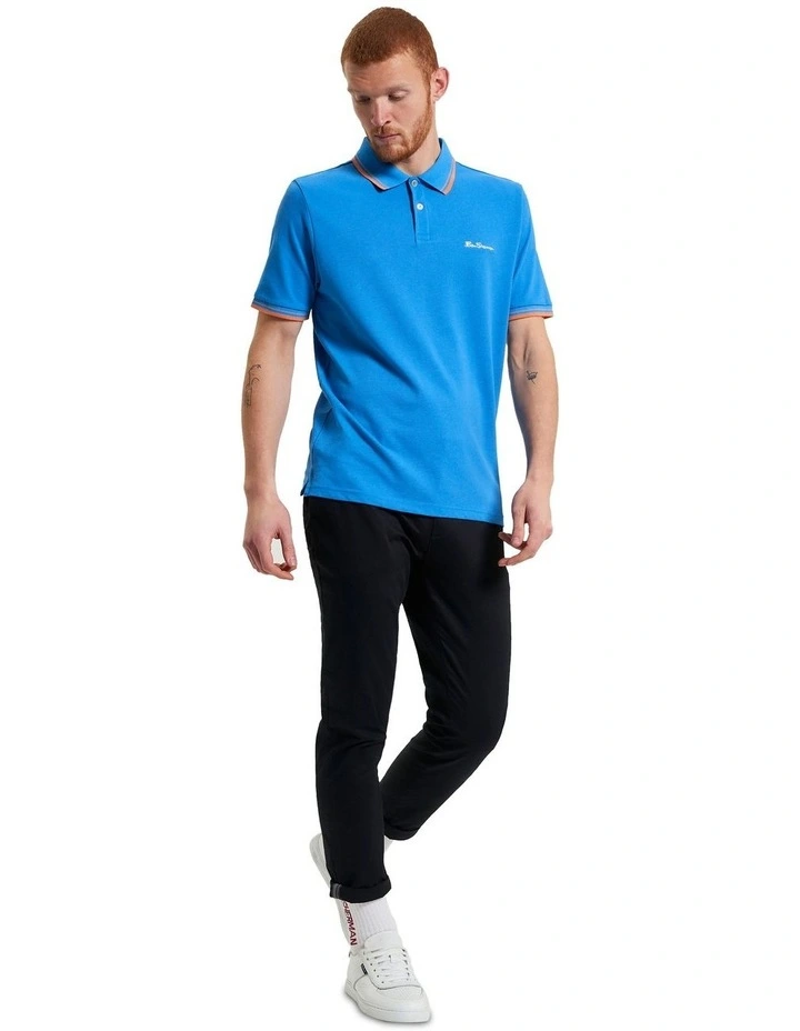 Signature Pique Polo in King Fisher image 3