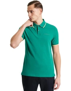 Signature Pique Polo in Bright Green