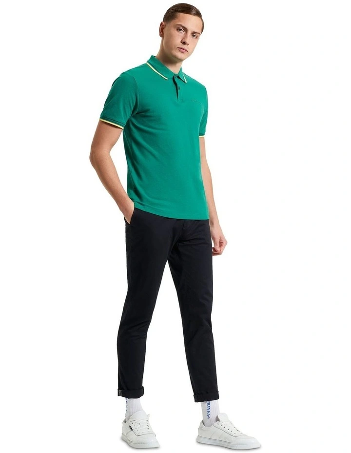 Signature Pique Polo in Bright Green image 3
